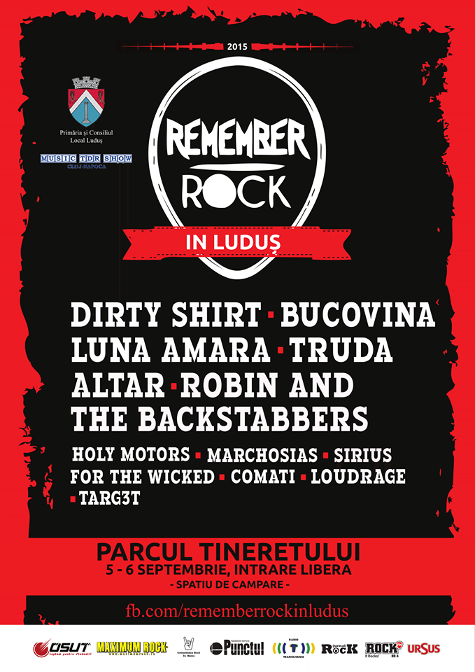 Afla programul si line-up-ul complet al festivalului Remember Rock Ludus